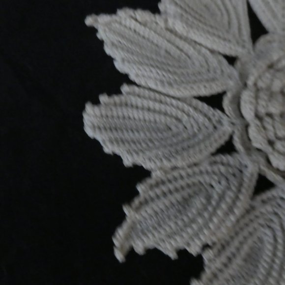 Handmade Vintage Crochet Floral Doily - Picture 4 of 7